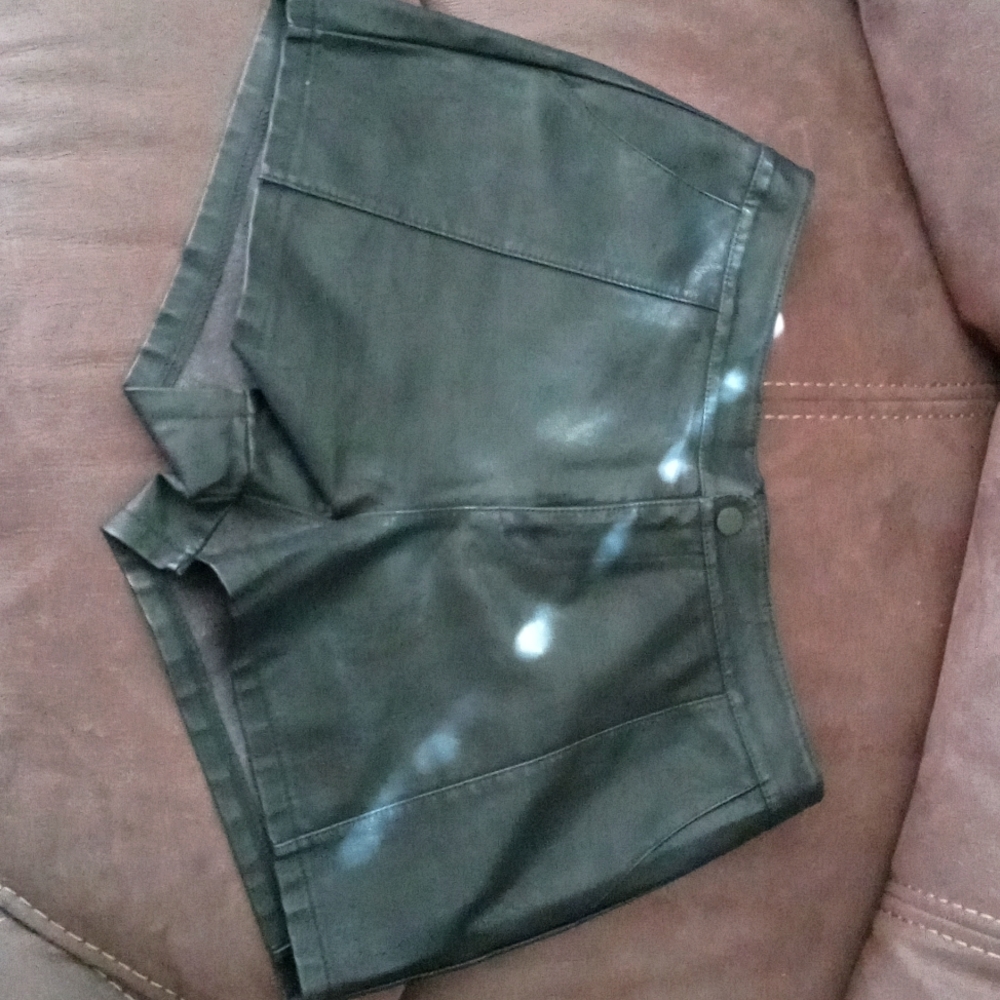 Black Leather Shorts From Fashion Nova